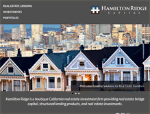 Tablet Screenshot of hamiltonridge.com
